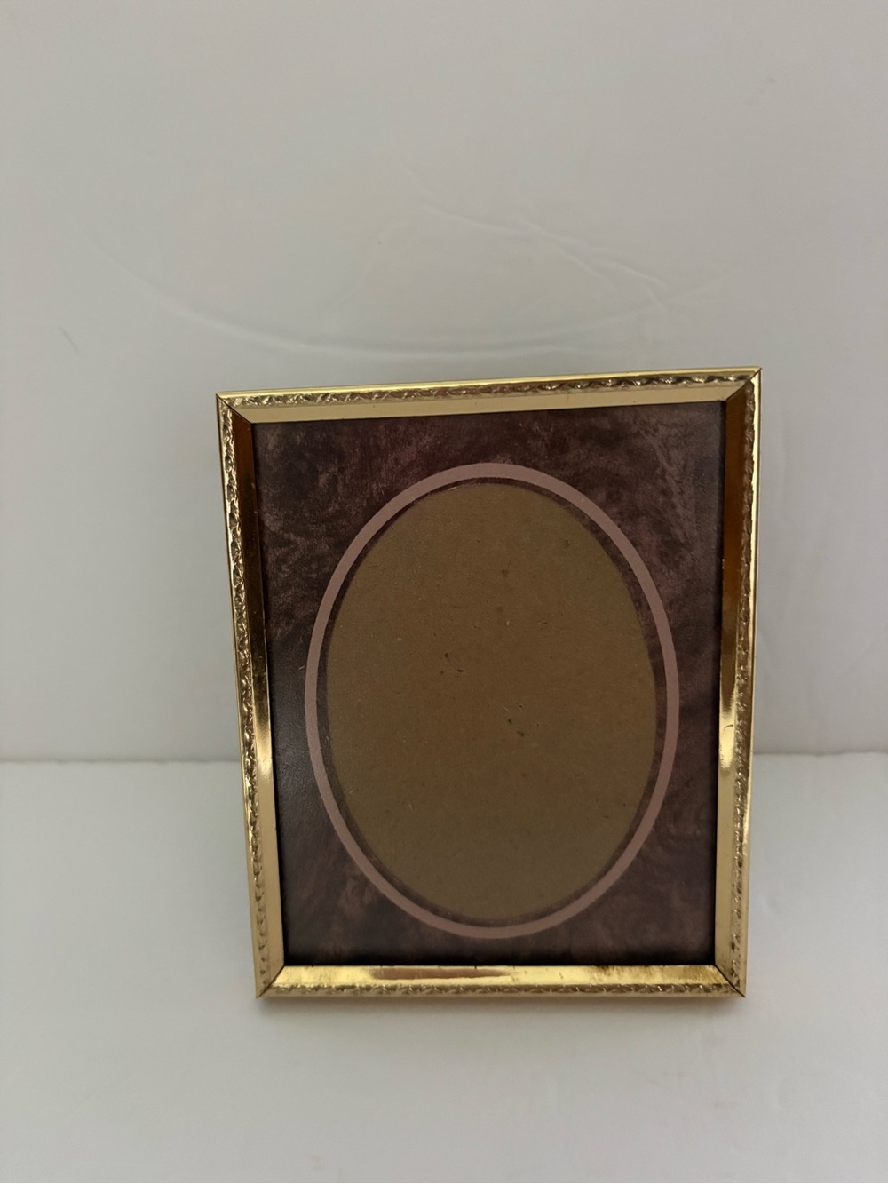 Intercraft Vintage 4”x5” Gold Metal Picture Frame
